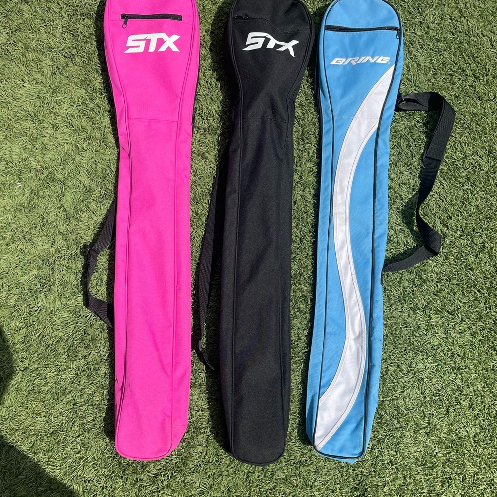 Selling 3 lacrosse stick bags, each bag is $18.